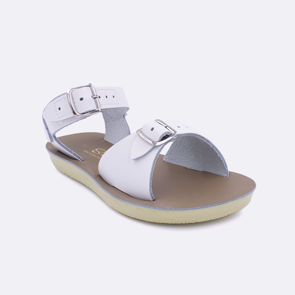 Salt Water Surfer Sandals White