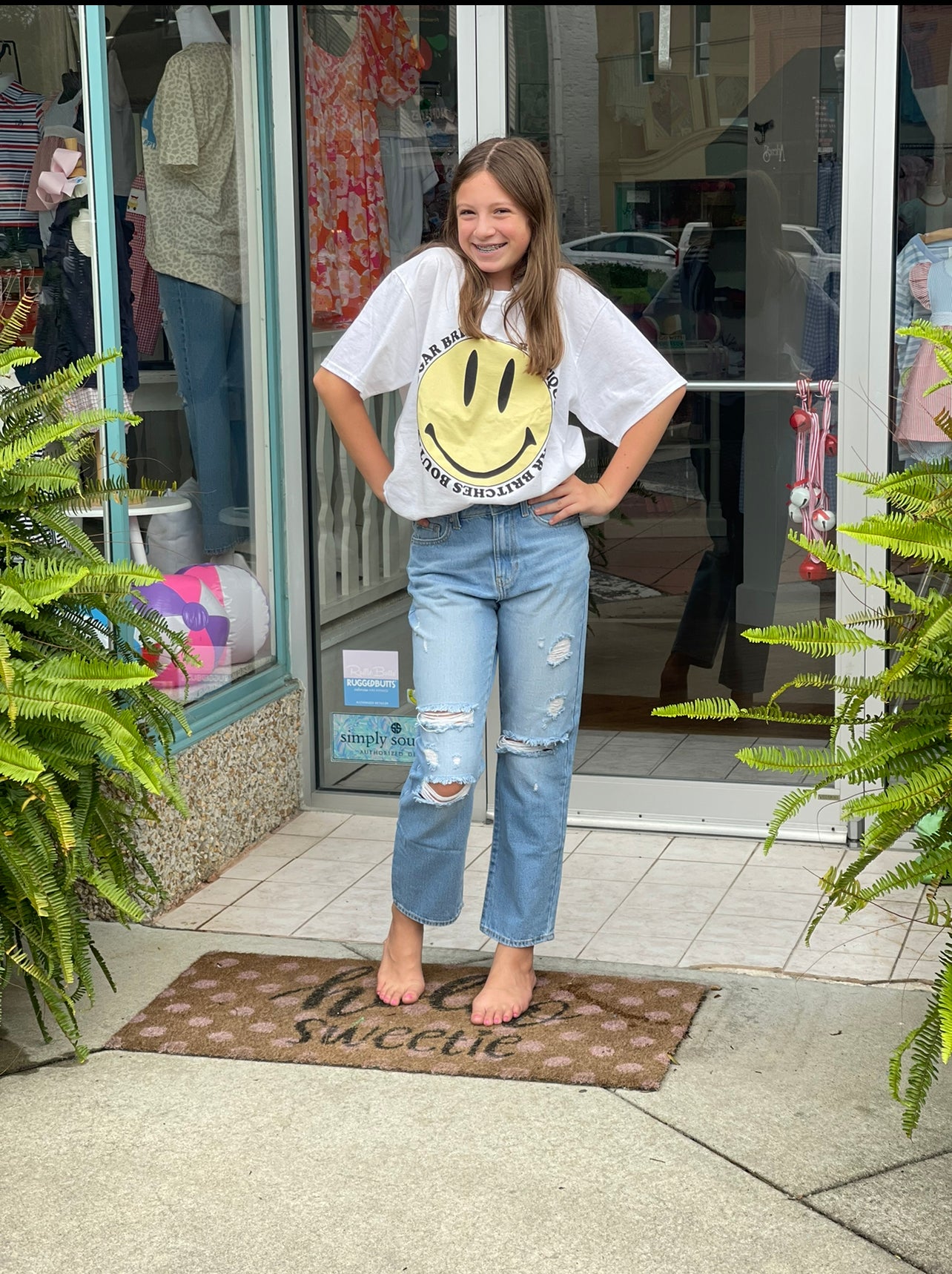 Smiley Face Sugar Britches T Shirt