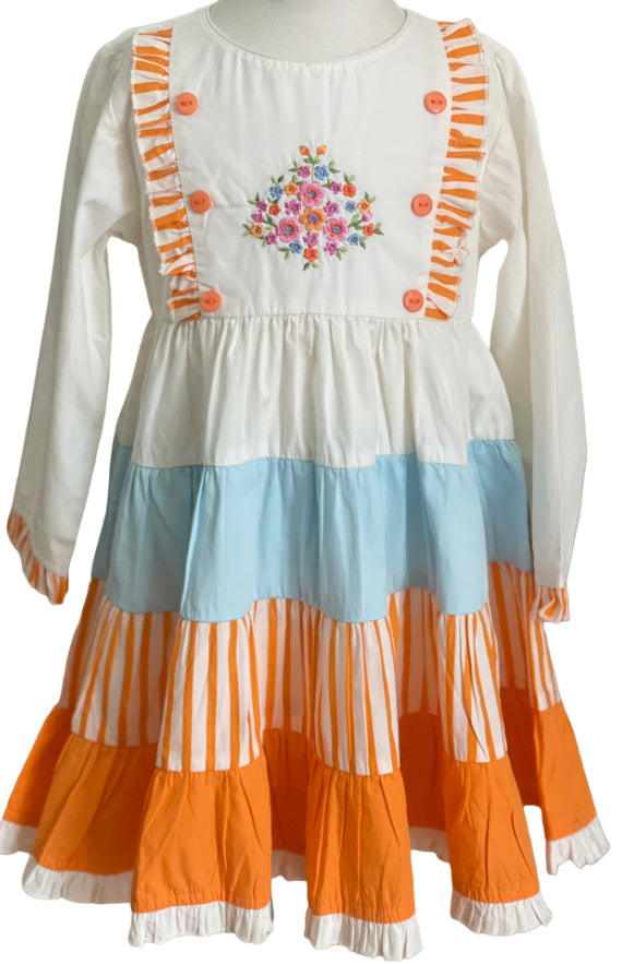 Turkey Dress with removable embroidery