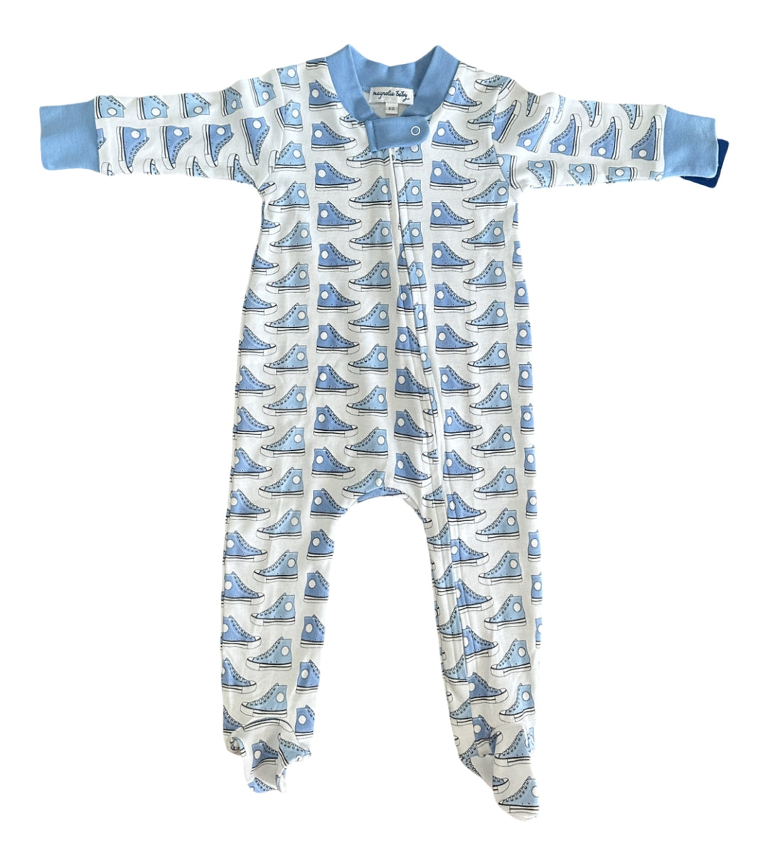 Boys Blue Converse Onesie
