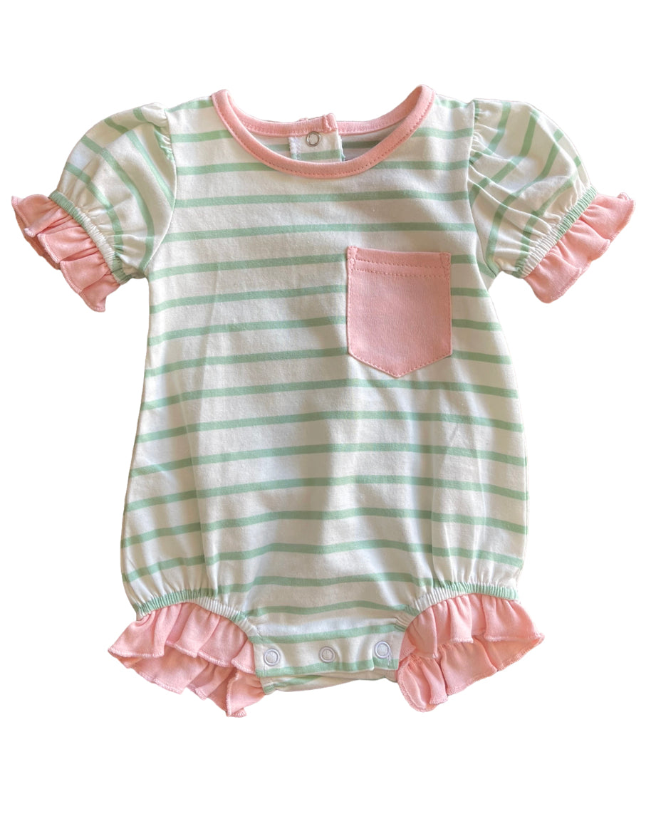 Paisley SS Bubble -Mint & Pink