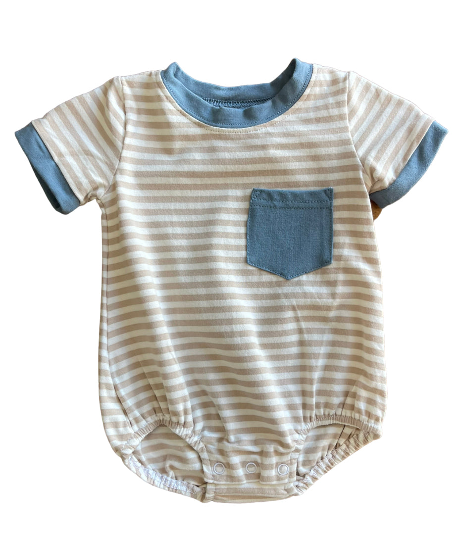 Maddox Bubble Khaki & Blue