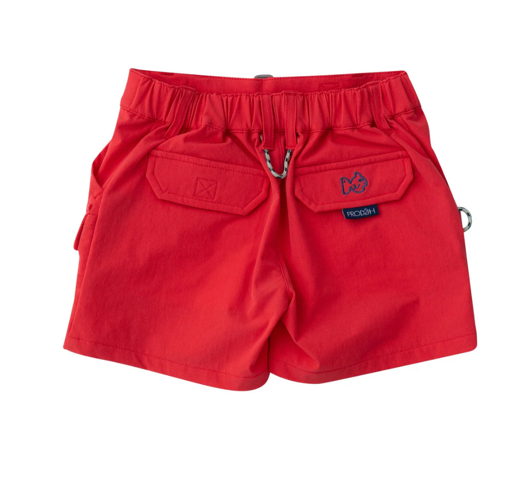 Boys Inshore Performance Short Watermelon Red
