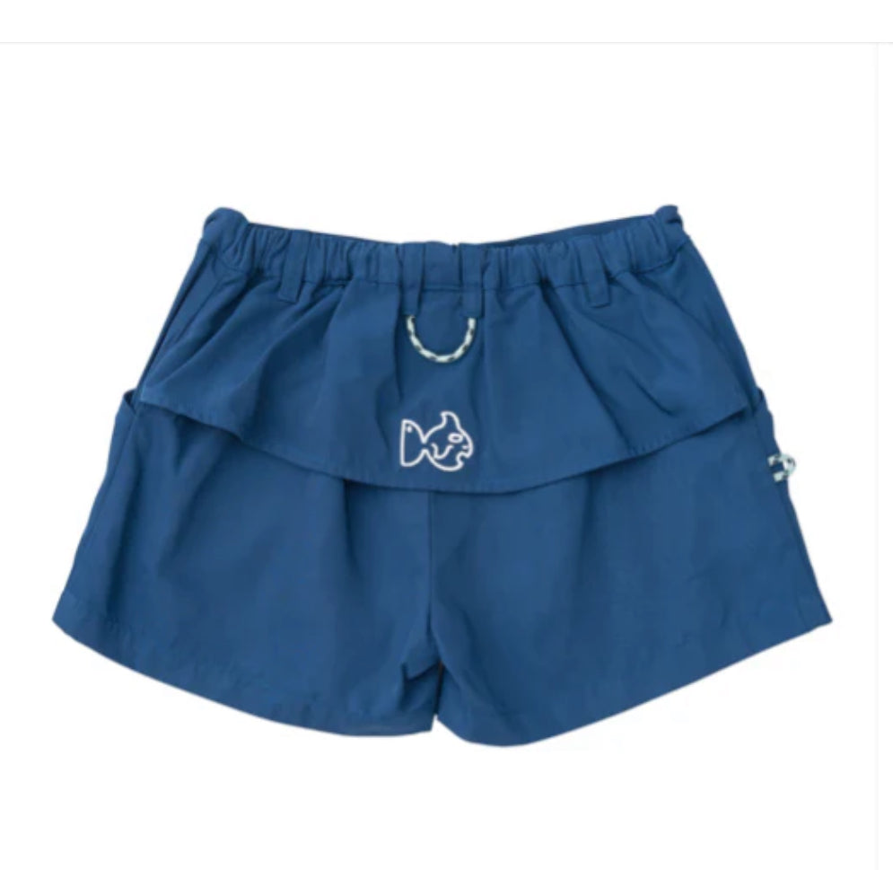Boys Original Angler Fishing Short in Classic Set Sail Navy Blue