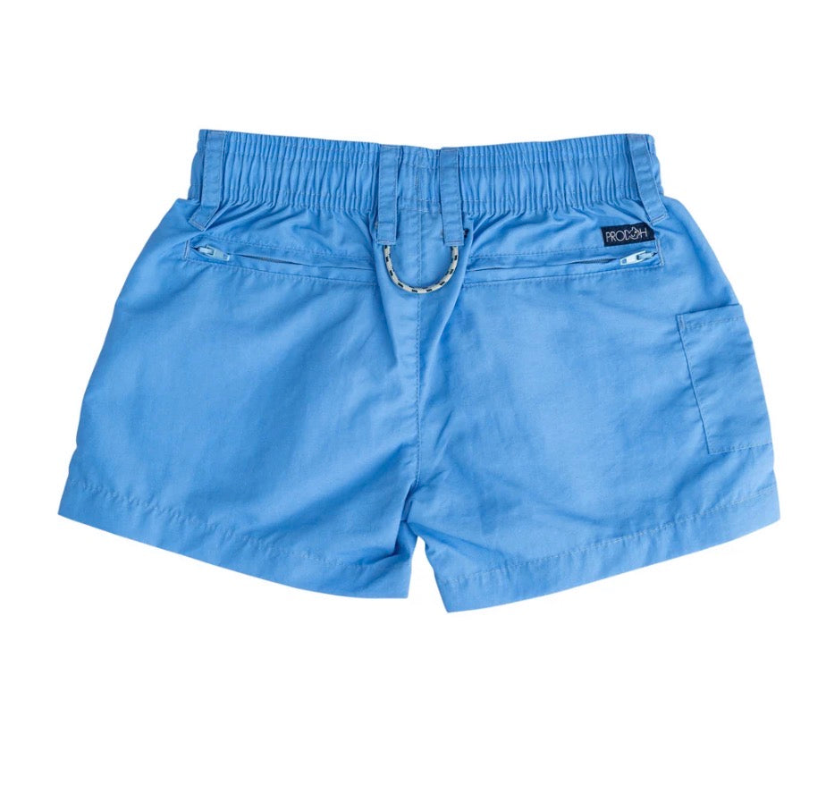Boys Outrigger Performance Shorts in Marine Blue
