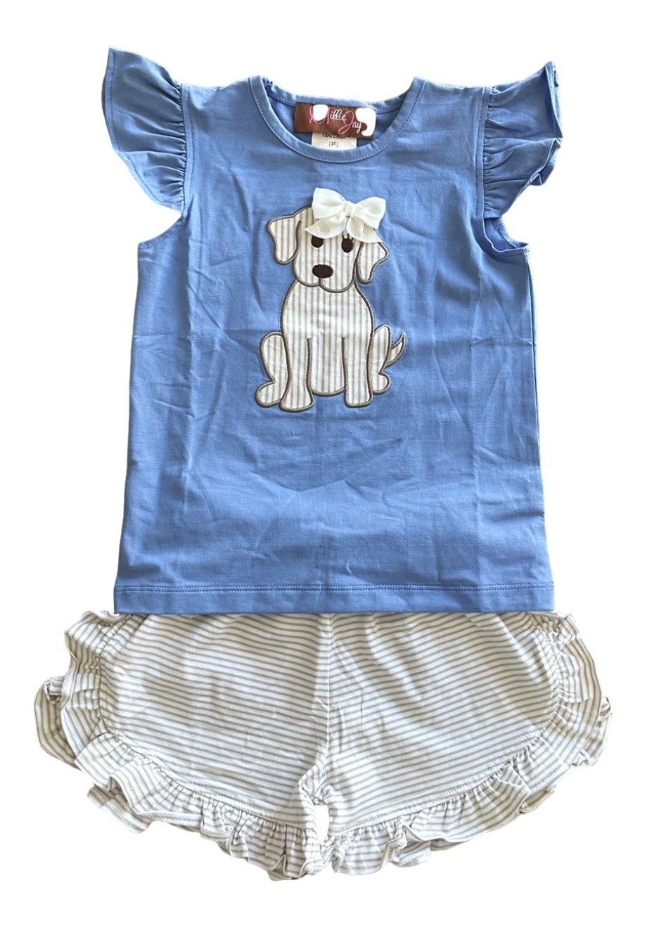 Palmer The Puppy Girl Short Set