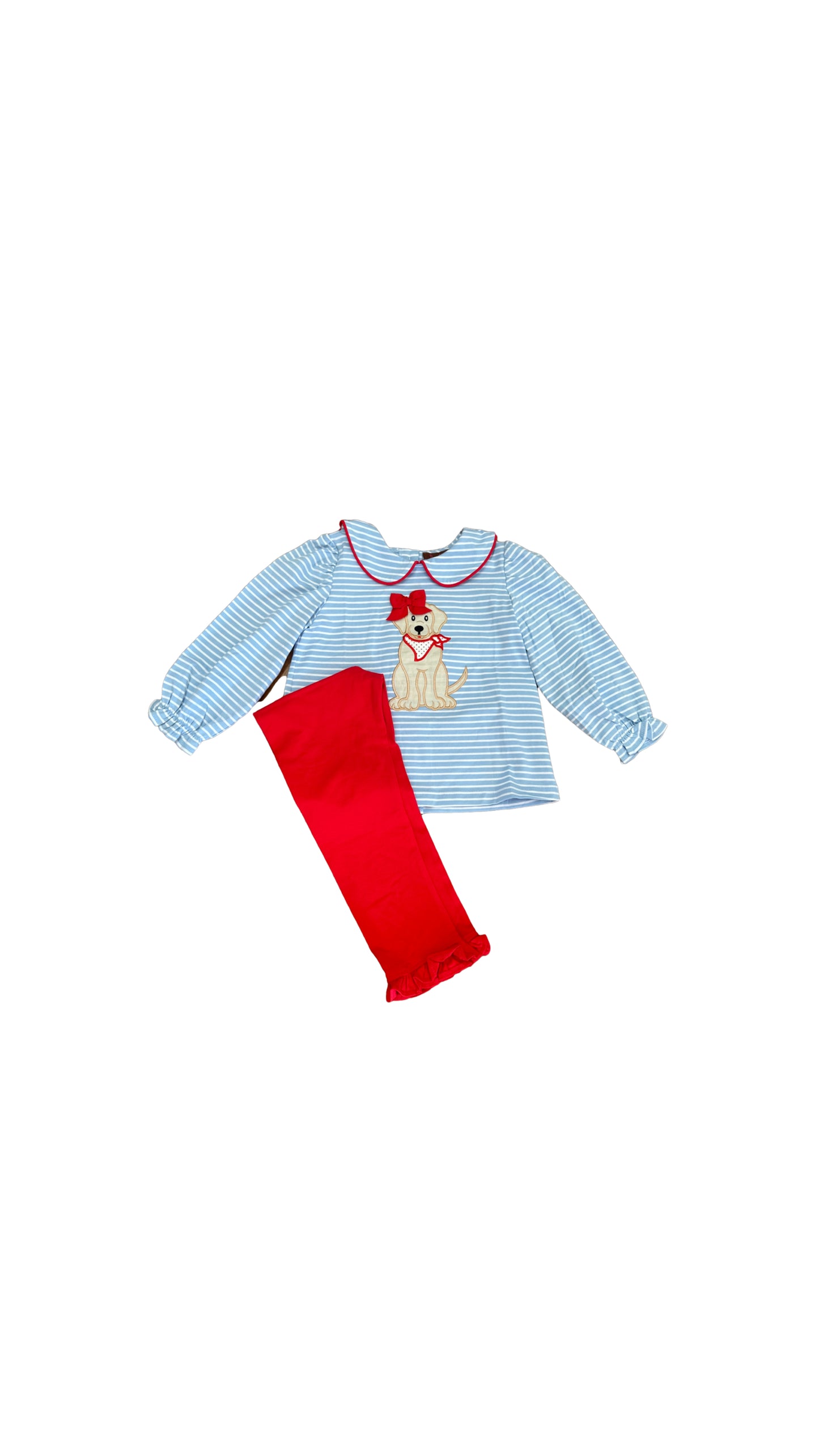 Pippa the Puppy Ruffle Pant Set