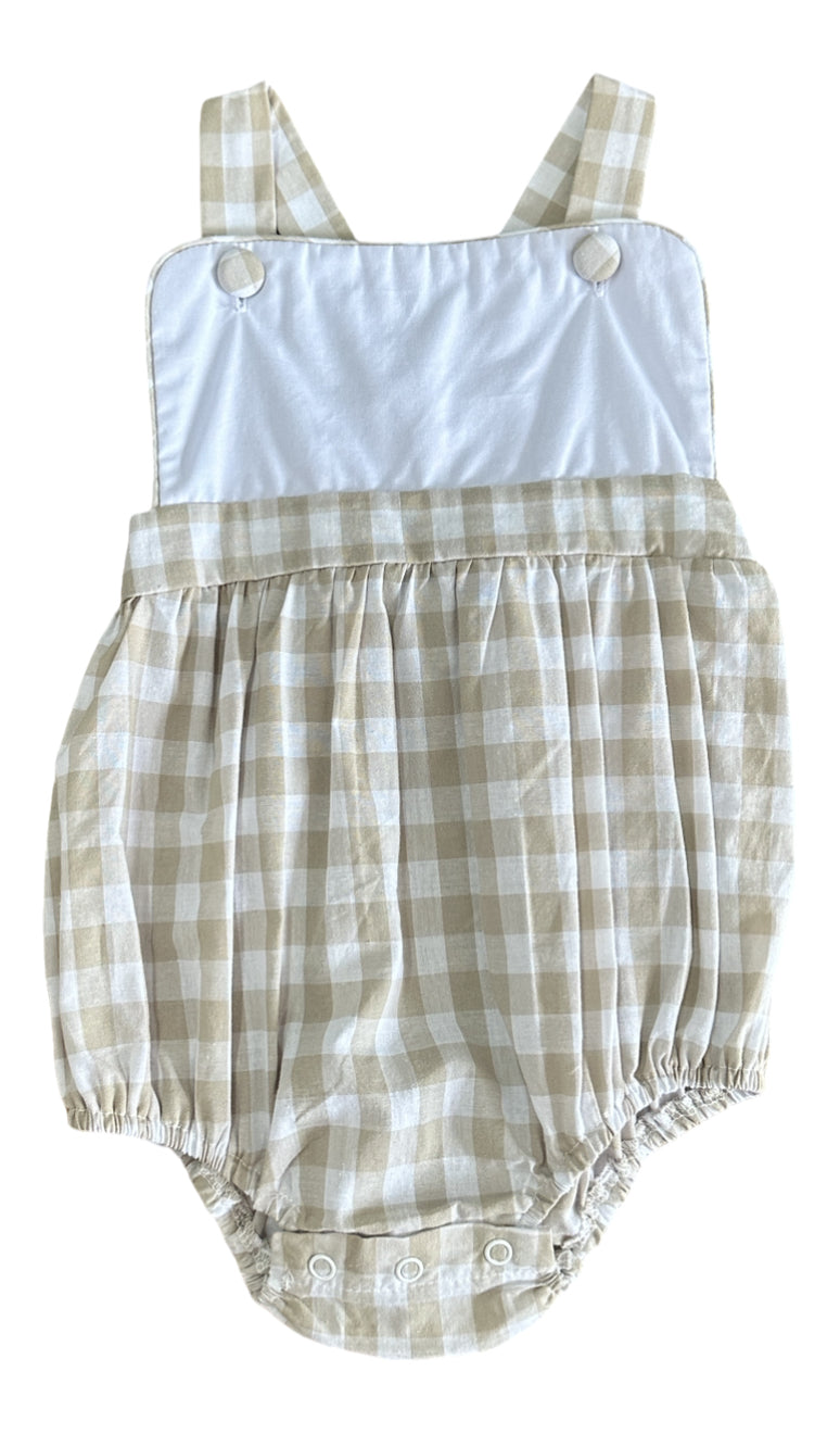 Three Sister Plaid Romper