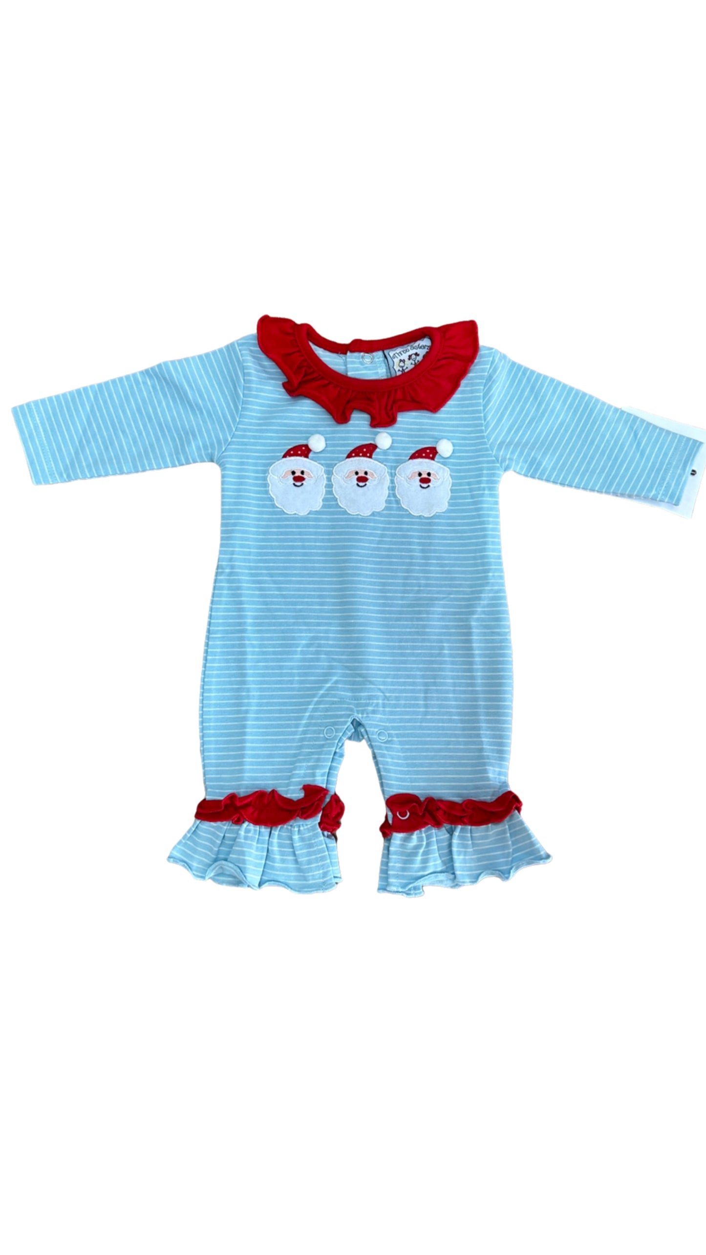 Santa Applique girls Romper