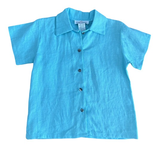 Jack & Teddy Turquoise Button Up