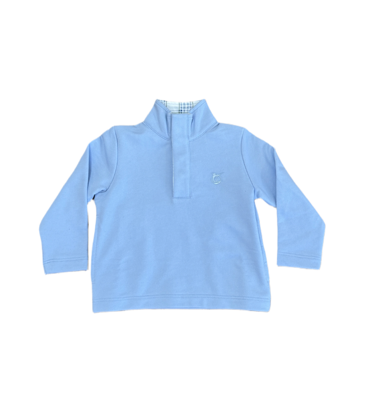Boys' Prodoh Button up Pull Over-Sky Blue