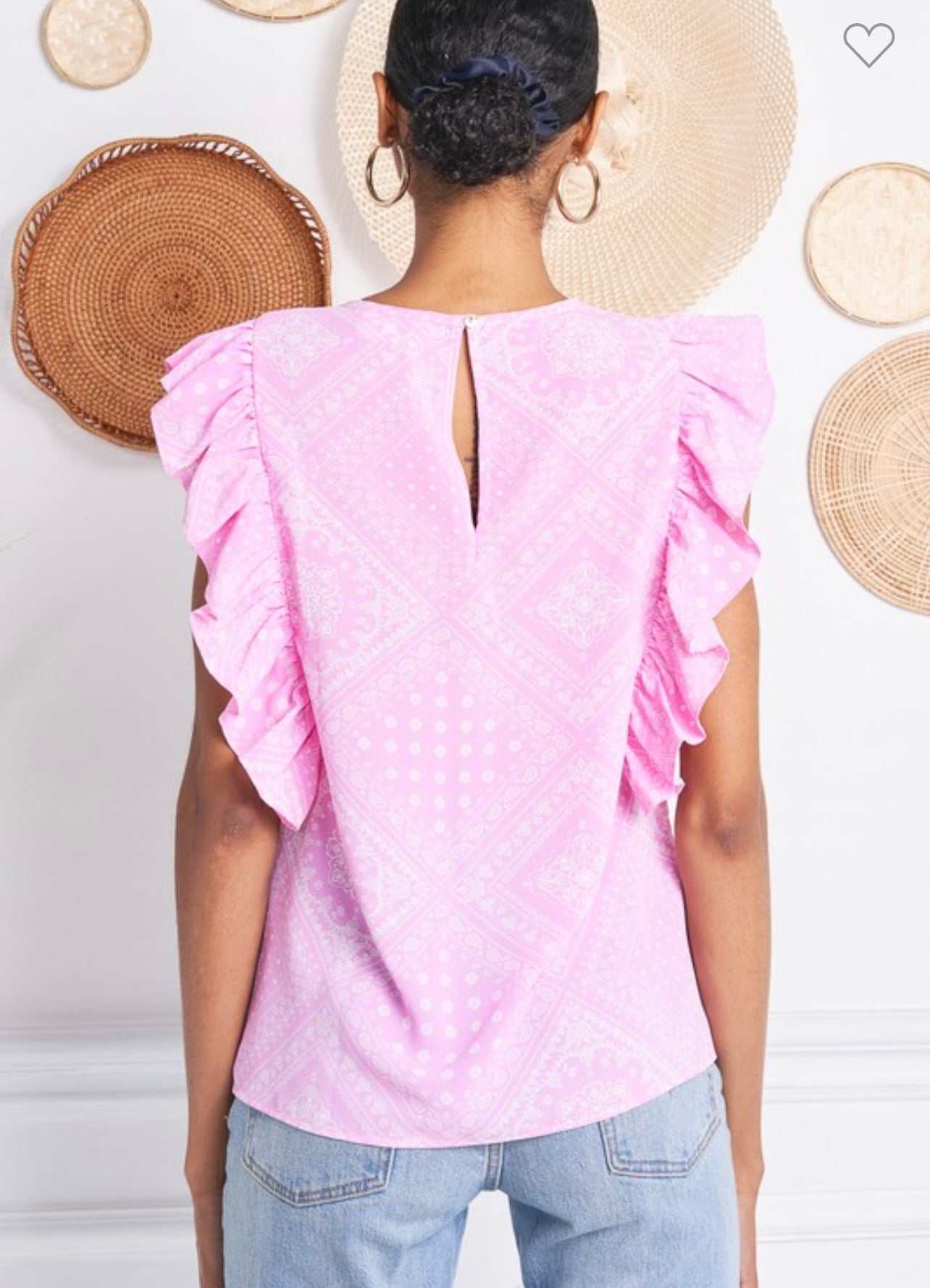 Pink Peasant Top