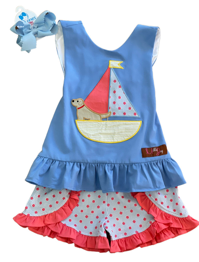 Sailing Buddy Girl Short Set