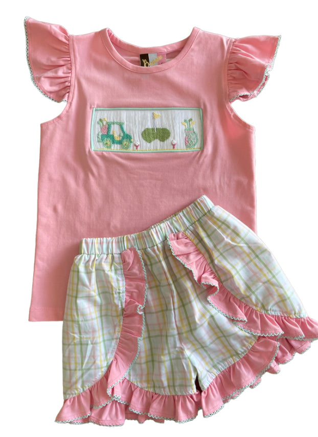 Golf Smocked A/S Short Set