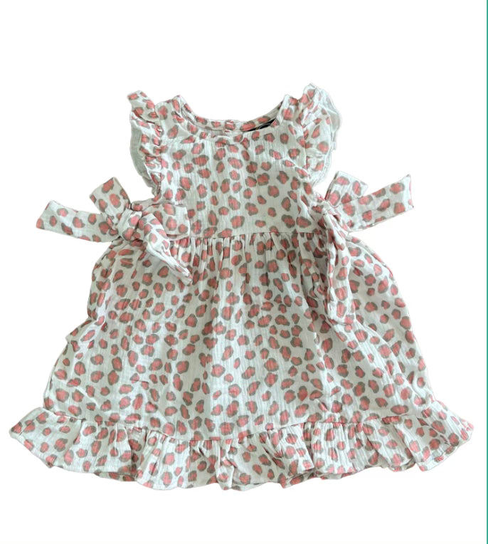 Cheetah Dress with Ties