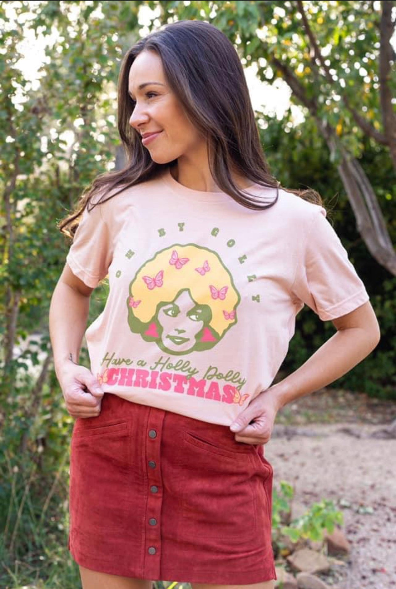 Holly Dolly Christmas Tee