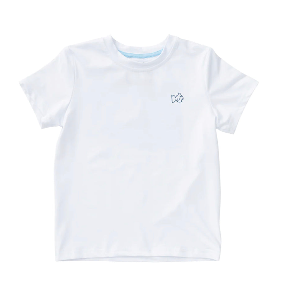Prodoh Performance Fishing Tee with Fireworks on Yorktown Art