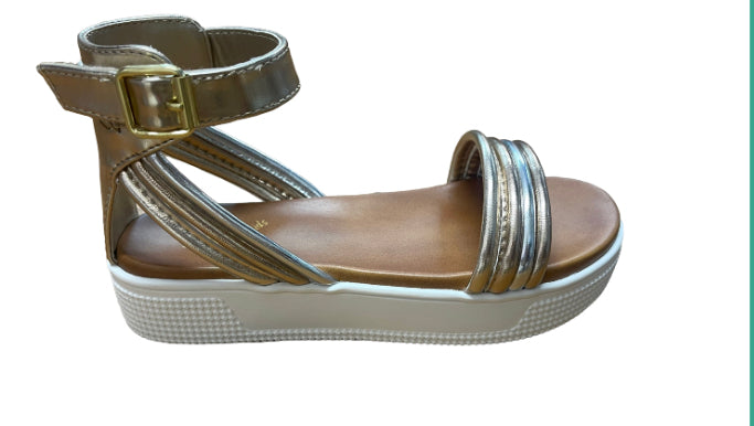Crisanta Gold Sandal