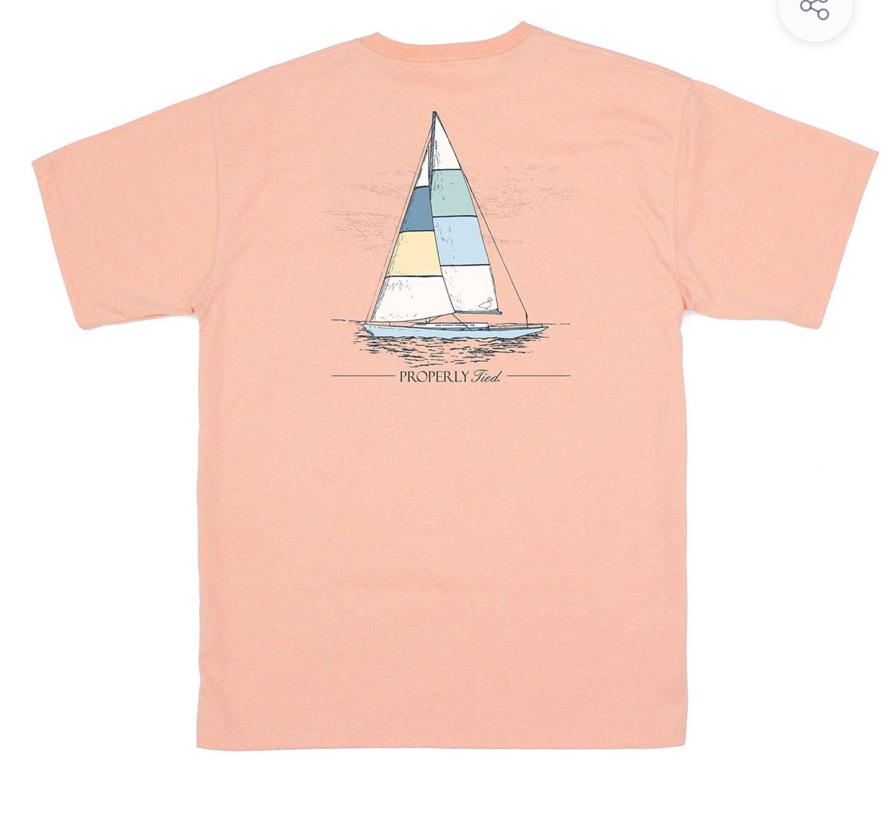 Properly Tied LD Set Sail SS Melon Heather