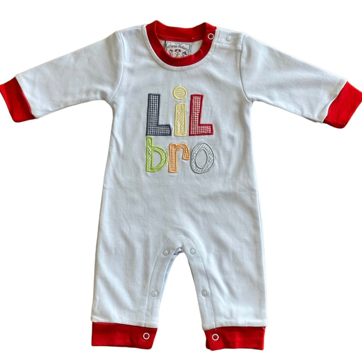 Lil Bro Applique Romper