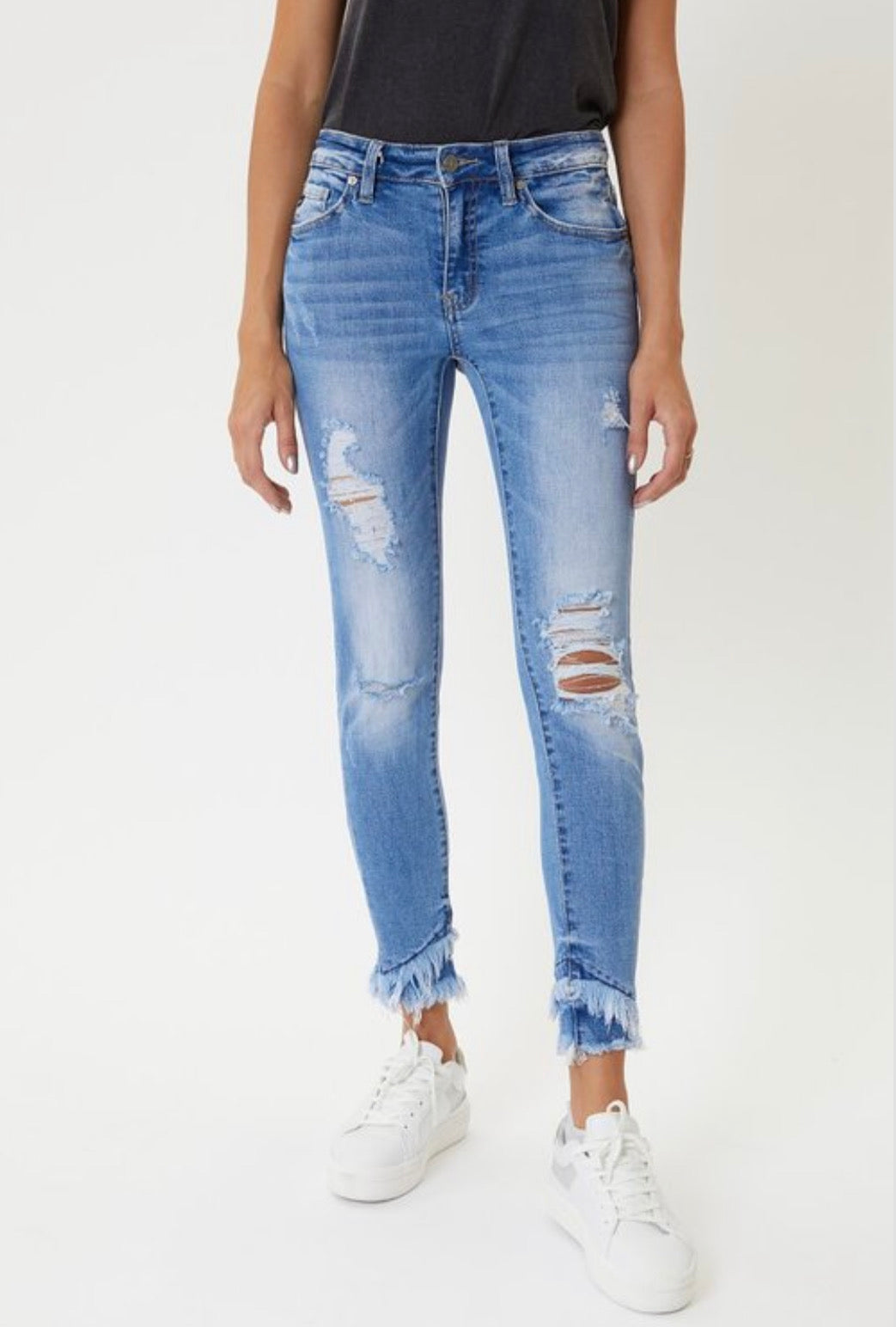 KanCan Mid Rise Ankle Skinny