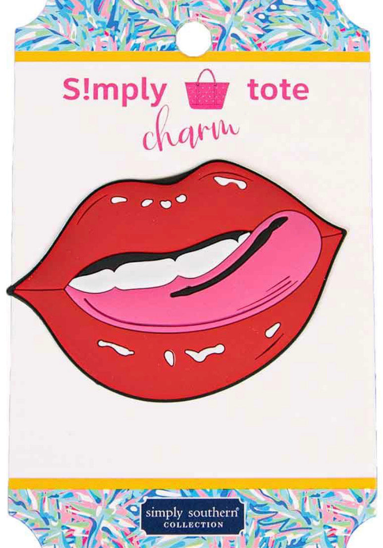 Red Lips Simply Southern Tote Charm
