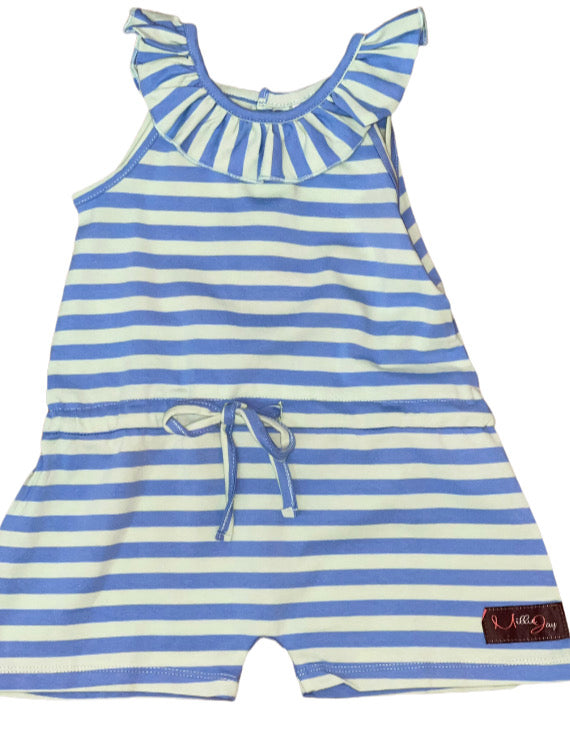 Sadie Romper - Blue & Mint