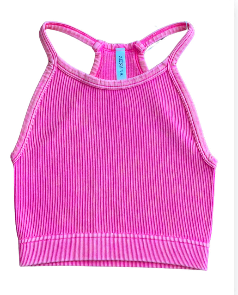 Neon Pink Crop Top