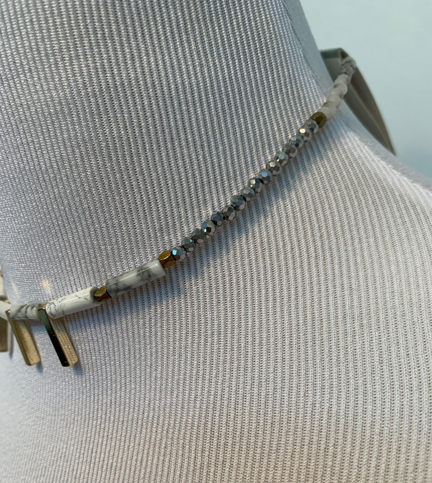 Studded Marble Choker