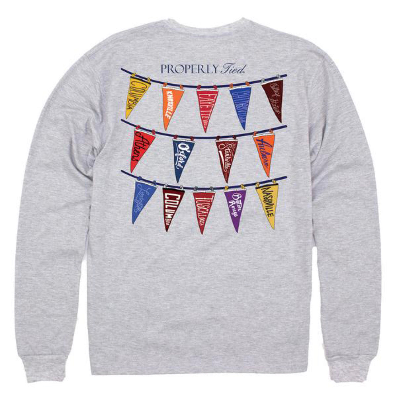 Properly Tied LS Classic Pennants Tee