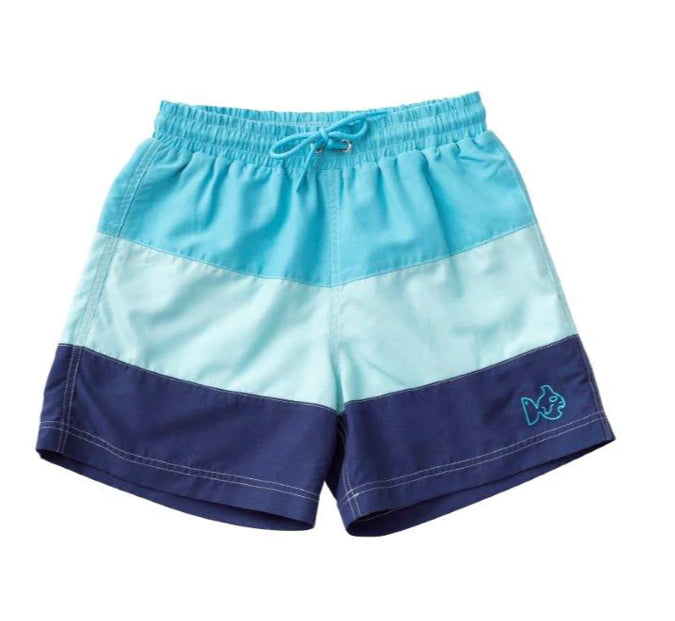 Prodoh Colorblock Swim Trunk in Blue Blossom