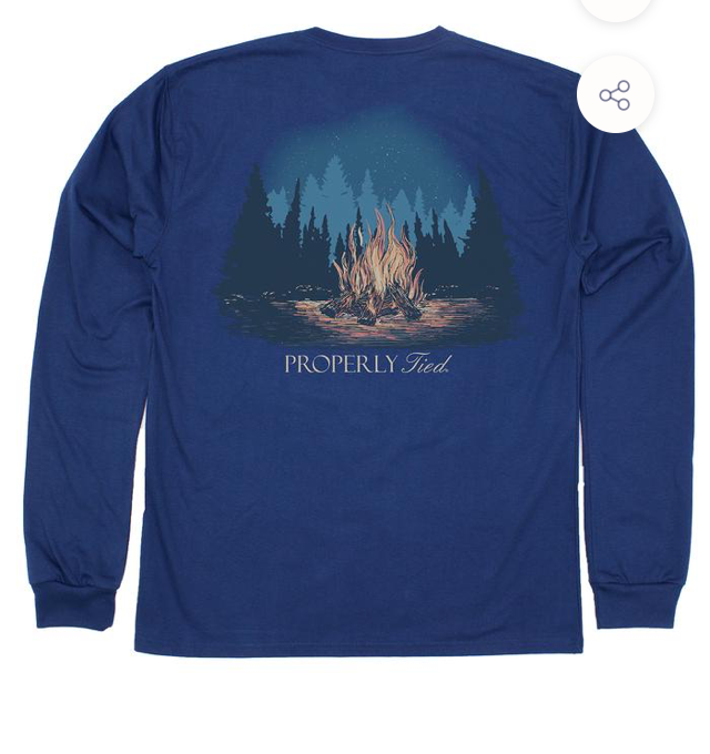 Properly Tied LD Campfire LS River Blue