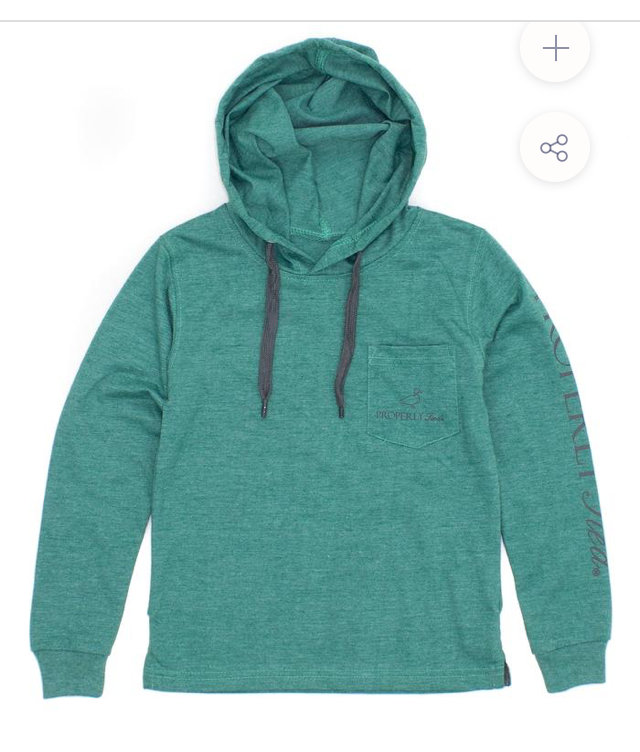 Properly Tied LD Gulf Hoodie Hunter Heather