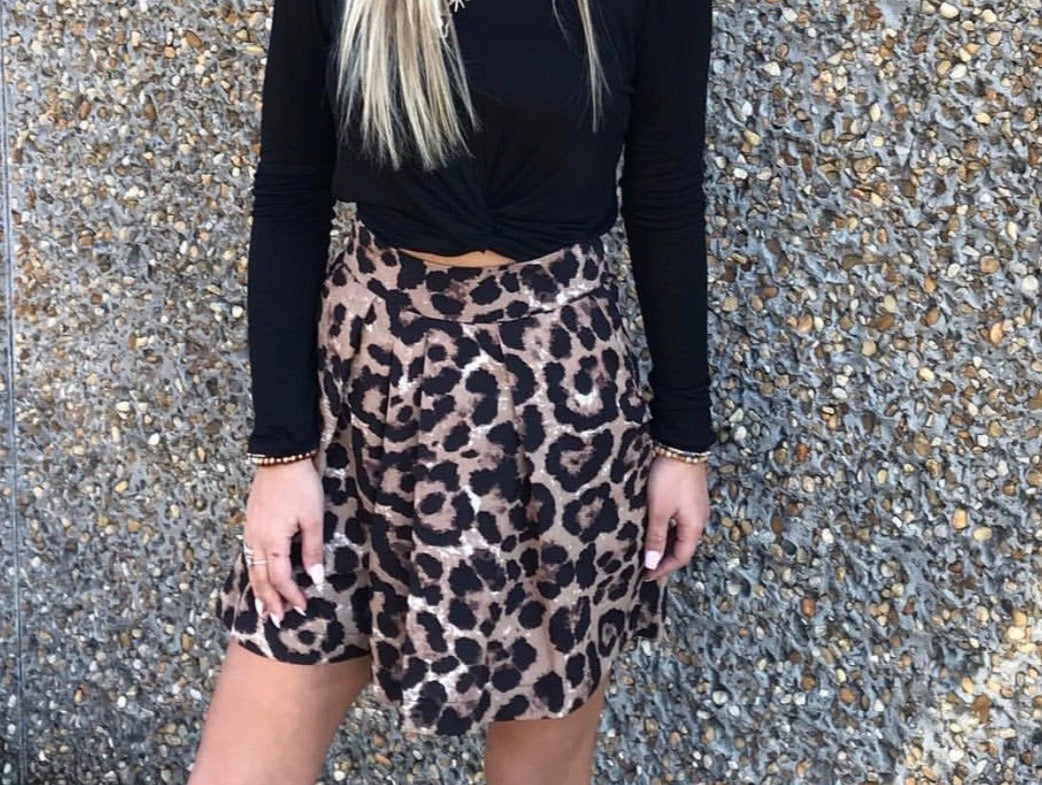 Wild Side Leopard Skirt