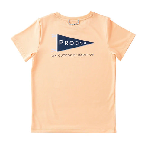 Kid's Pro Performance Short Sleeve T-Shirt Nautical Pennant Prodoh Logo Art