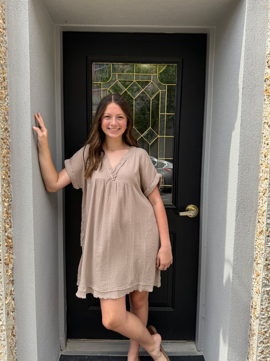 Light Brown Zenana Dress