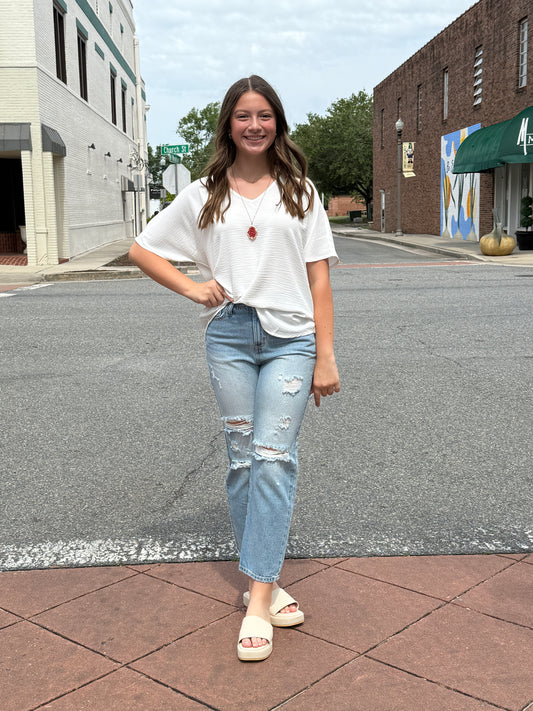 White Zenana Top