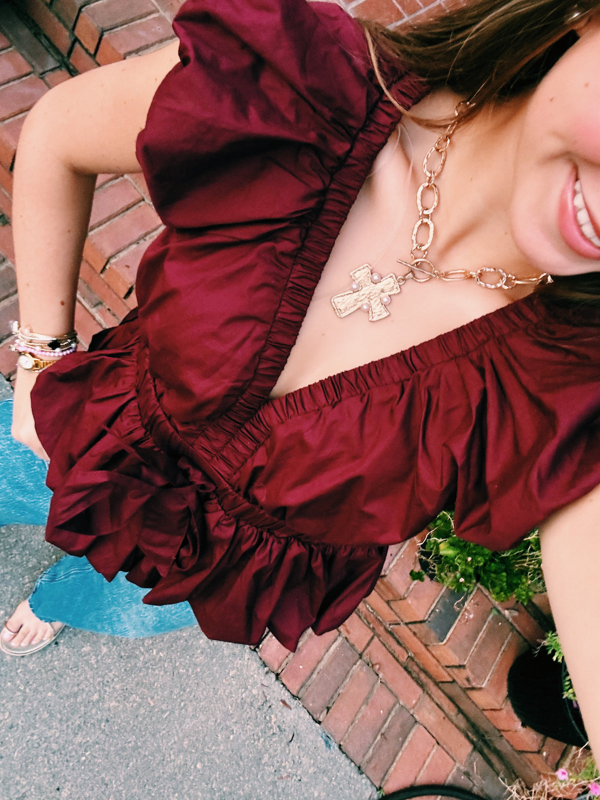 Fall Fav Entro Burgundy Top