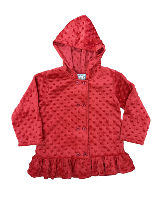 Red Minky Dots Jacket