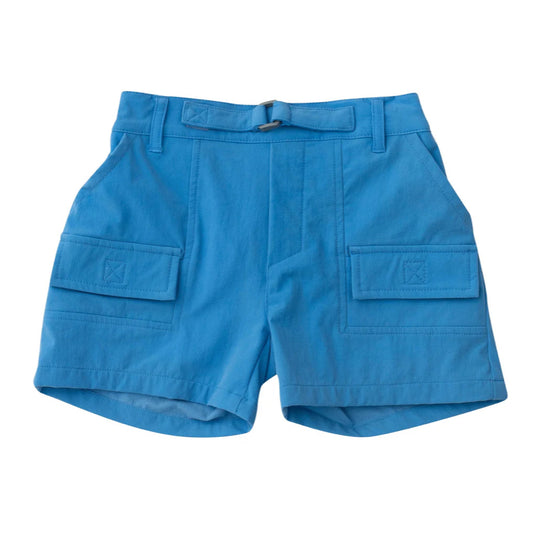 Boys Inshore Performance Short in Marine Blue