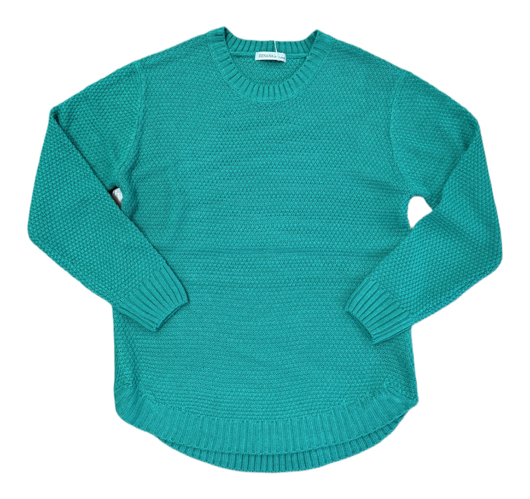 Zenana Green Knit Sweater