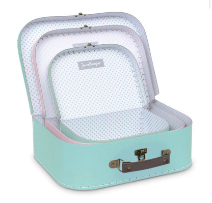 Pastel Retro Set of 3 Suitcases
