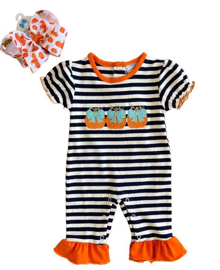 Pumpkin Applique Romper