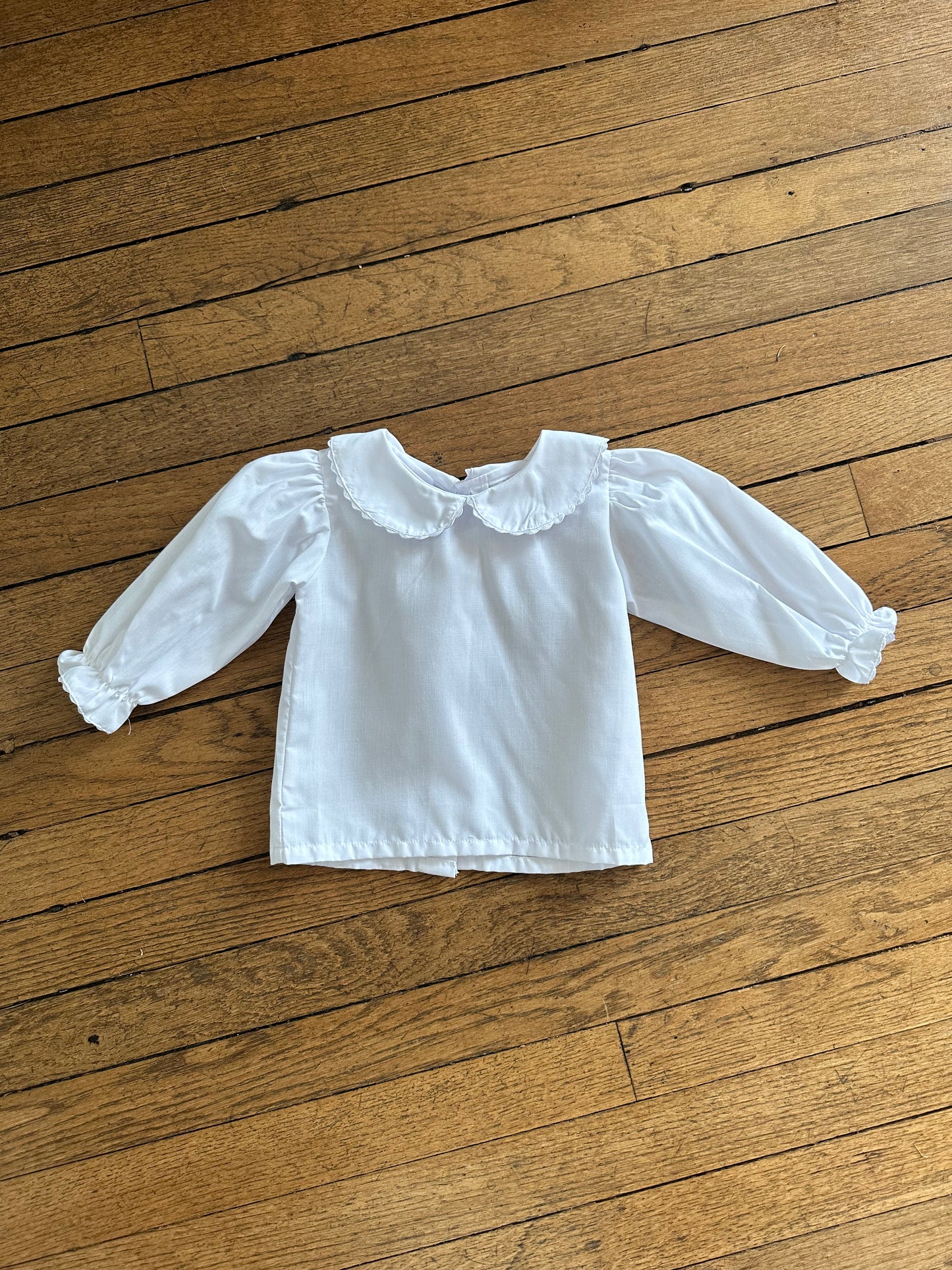 Sweet Dreams Girls White Collard Shirt